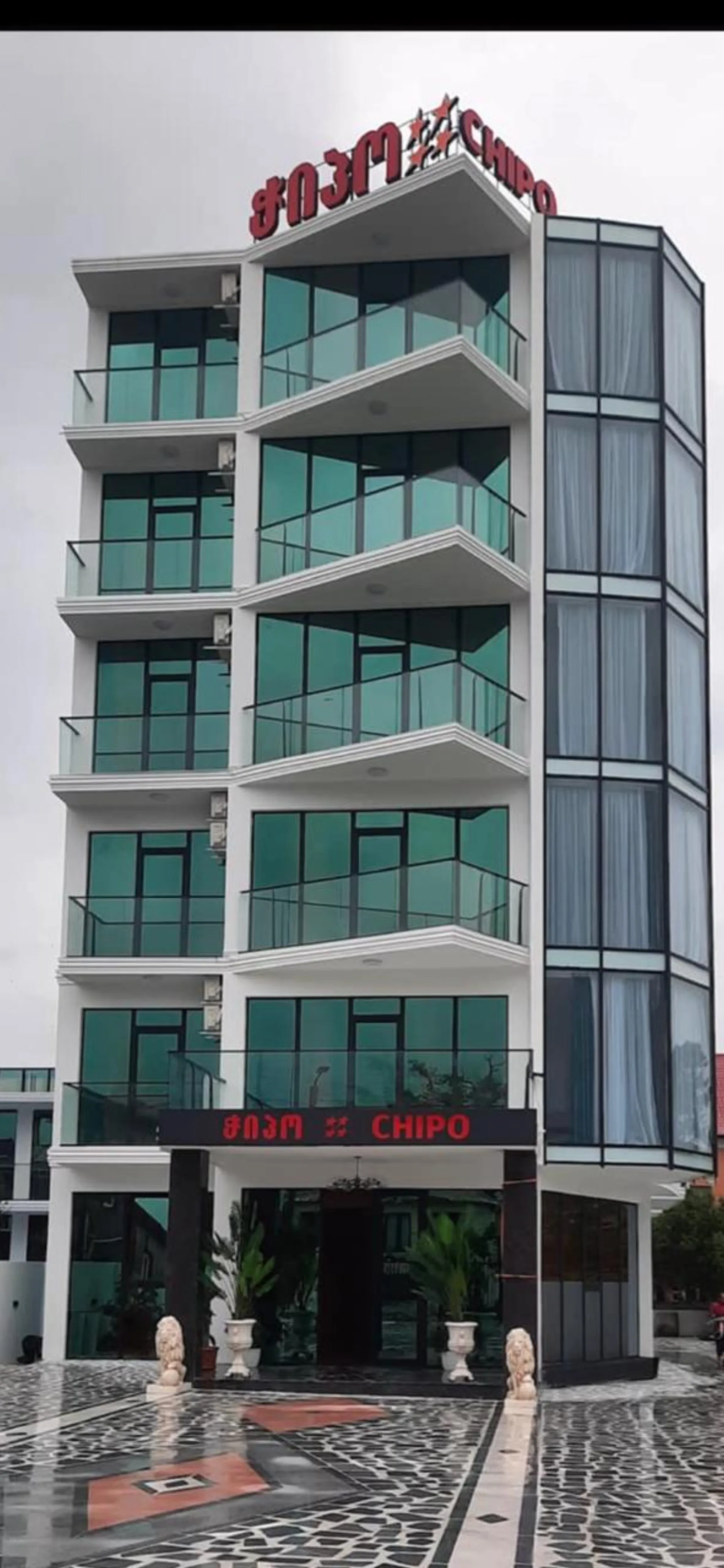 Hotel Chipo facade in Kobuleti